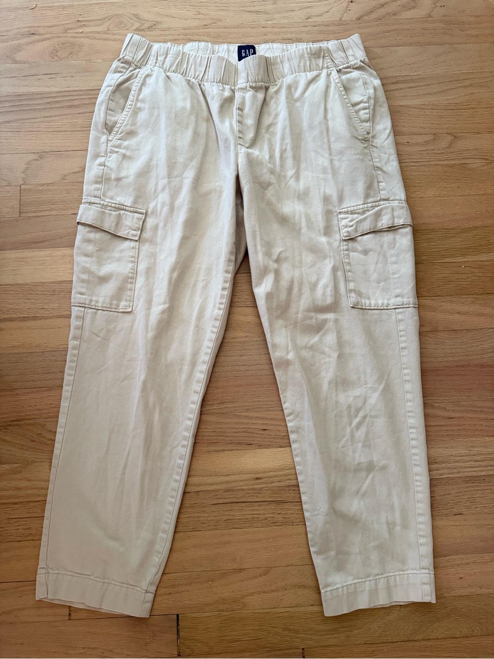 Gap Women’s Large Tan Beige Khaki Pull On Cargo Pants